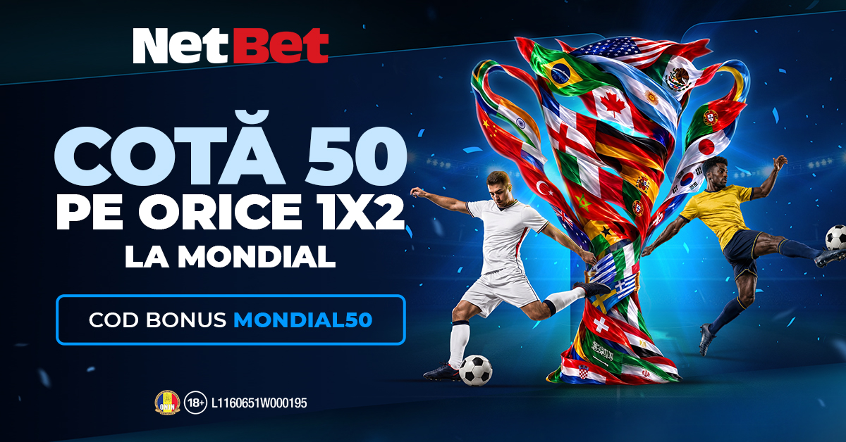 (P) Cota 50 la orice pariu 1X2 pe Mondial