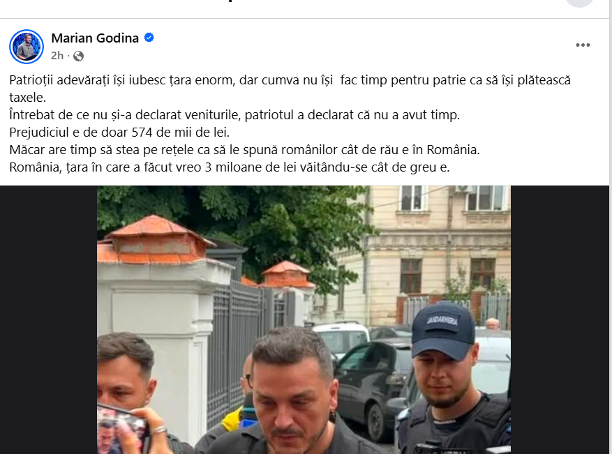 Marian Godină, reacție după ce Makaveli a fost audiat/ sursa foto: social media