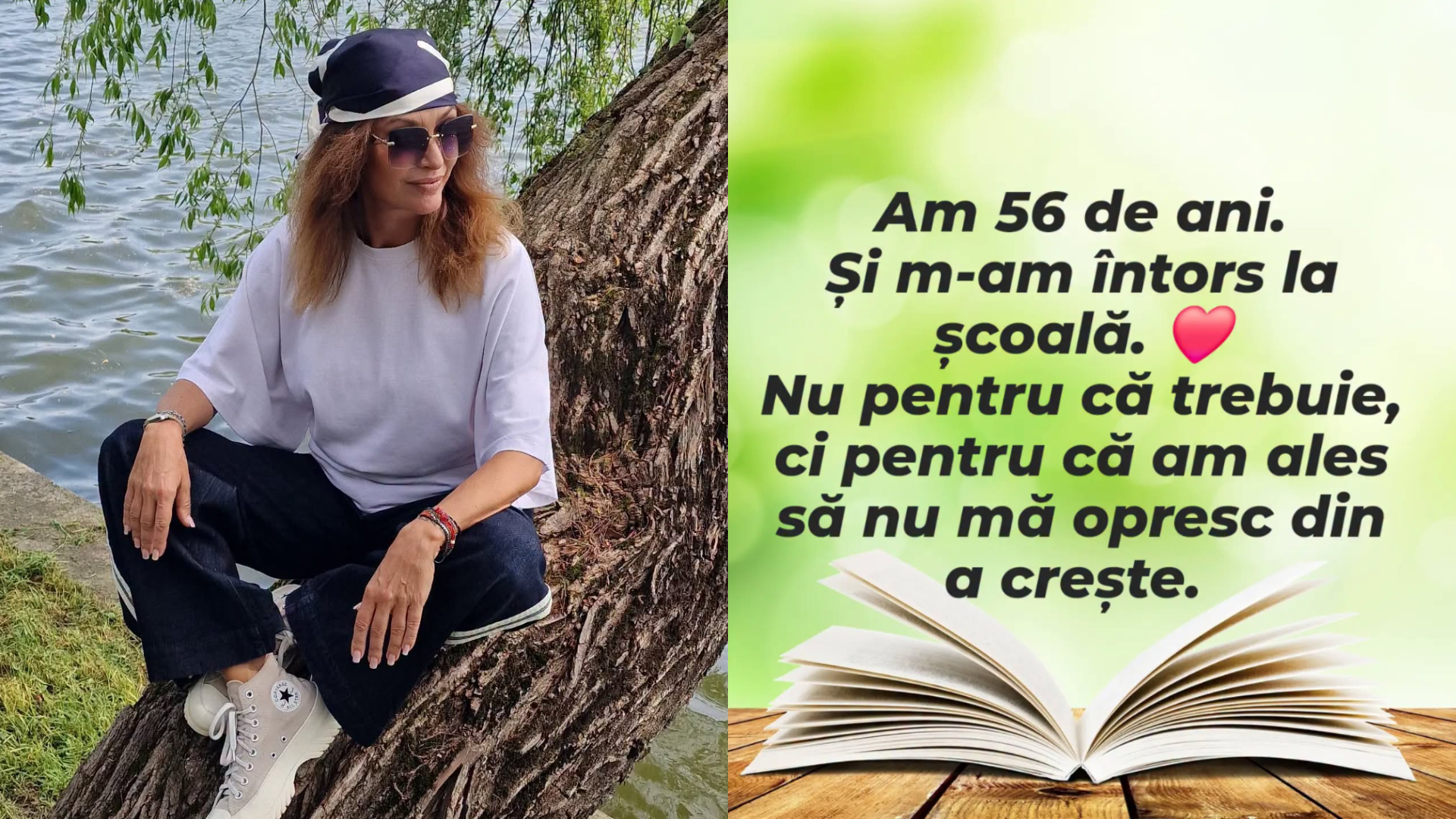 Anca Țurcașiu s-a întors la școală. Ce cursuri face actrița: „Niciodată nu e prea târziu”
