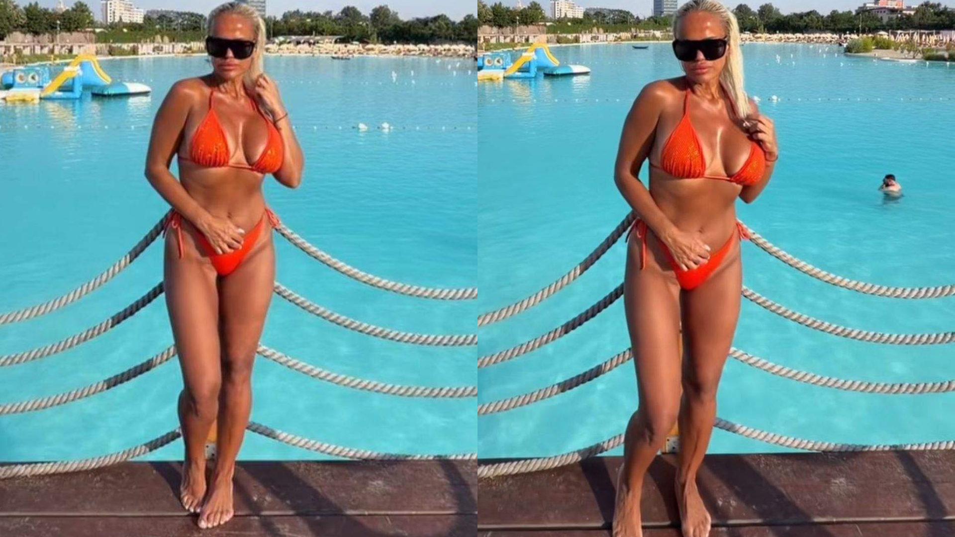 Anda Adam a slăbit mult și arată spectaculos în costum de baie. Imaginile care au atras toate privirile