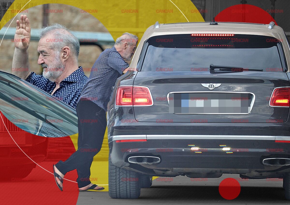 Cum a înfruntat Gigi Becali canicula în fața catedralei din Pipera. Șlapi în picioare, Rolls Royce Ghost în parcare!