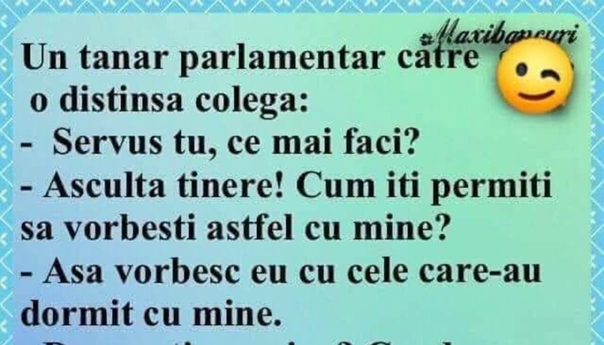 BANCUL ZILEI | Tânărul parlamentar și distinsa colegă