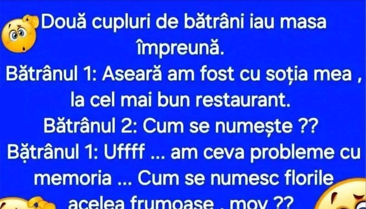 BANC | „Aseară am fost cu soția mea la cel mai bun restaurant”
