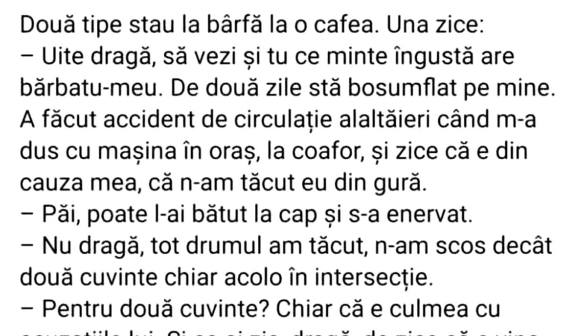 BANCUL ZILEI | Cele două cuvinte