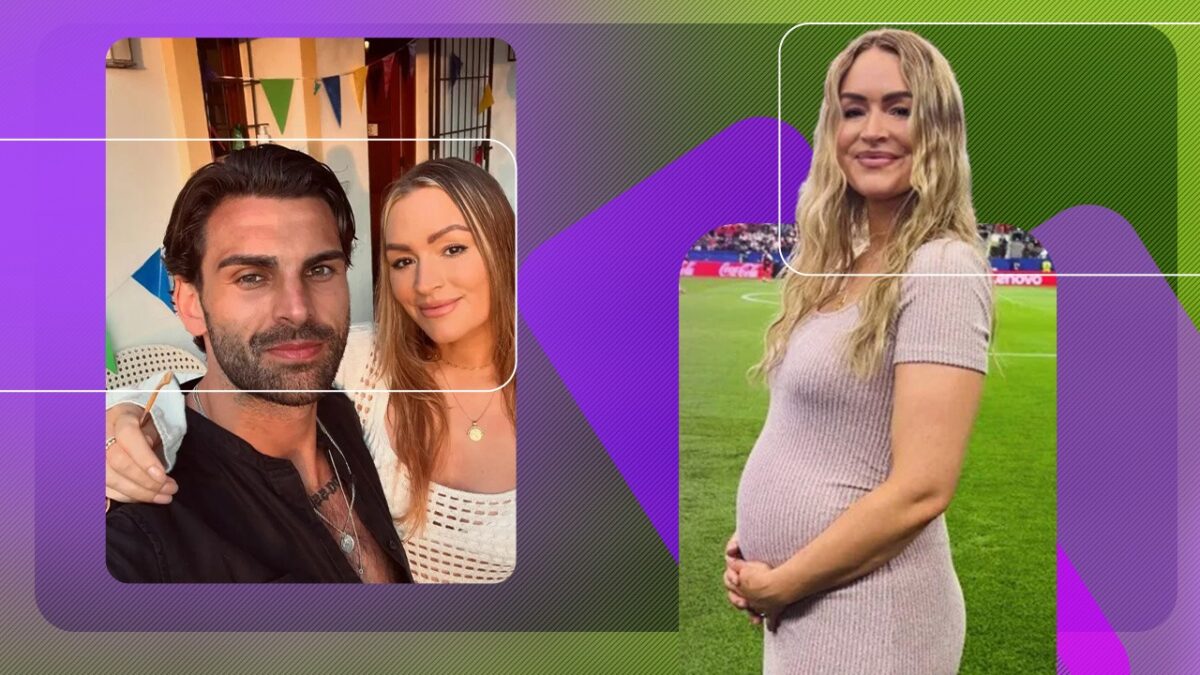 Și-a etalat burtica de gravidă la semifinala Cupei Mondiale. Prezentatoarea TV a făcut și o glumă despre bebeluș