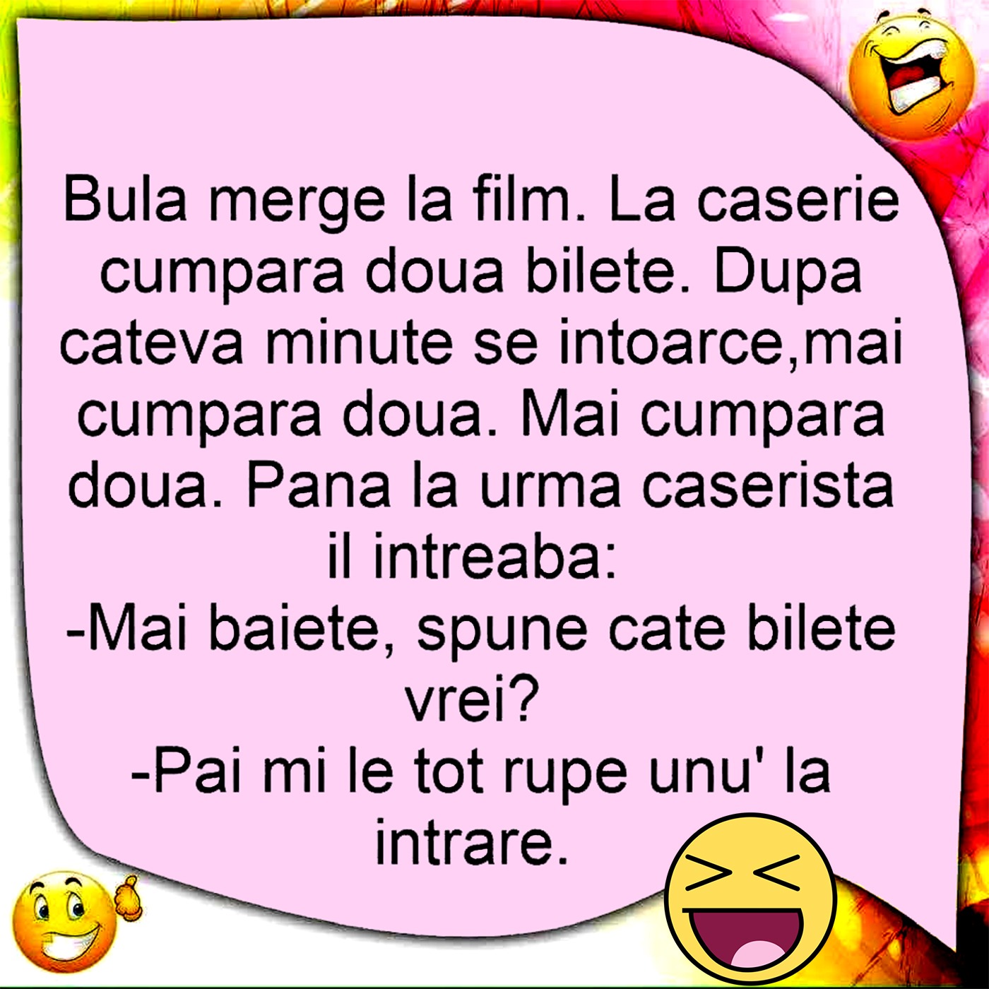 BANC | Bulă merge la film