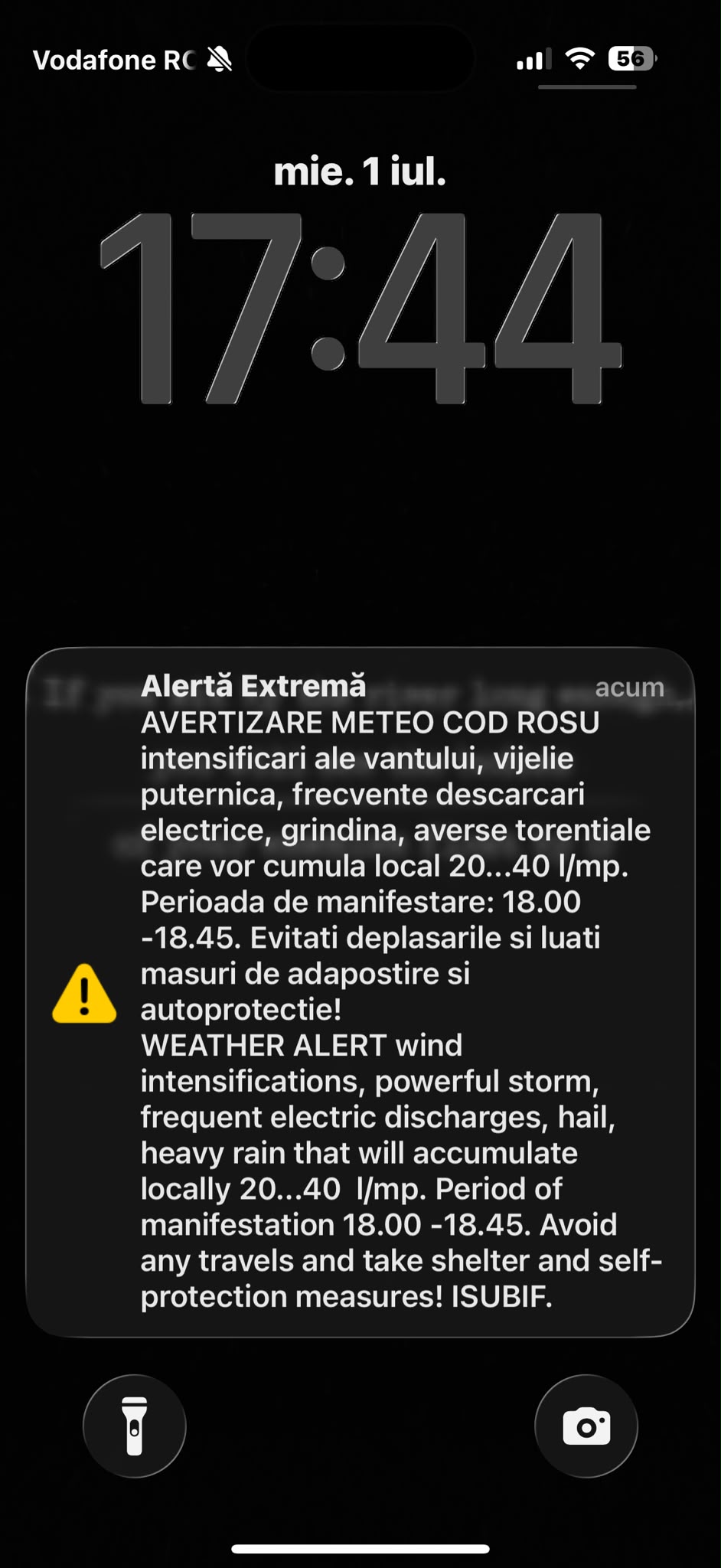 Cod roșu în București