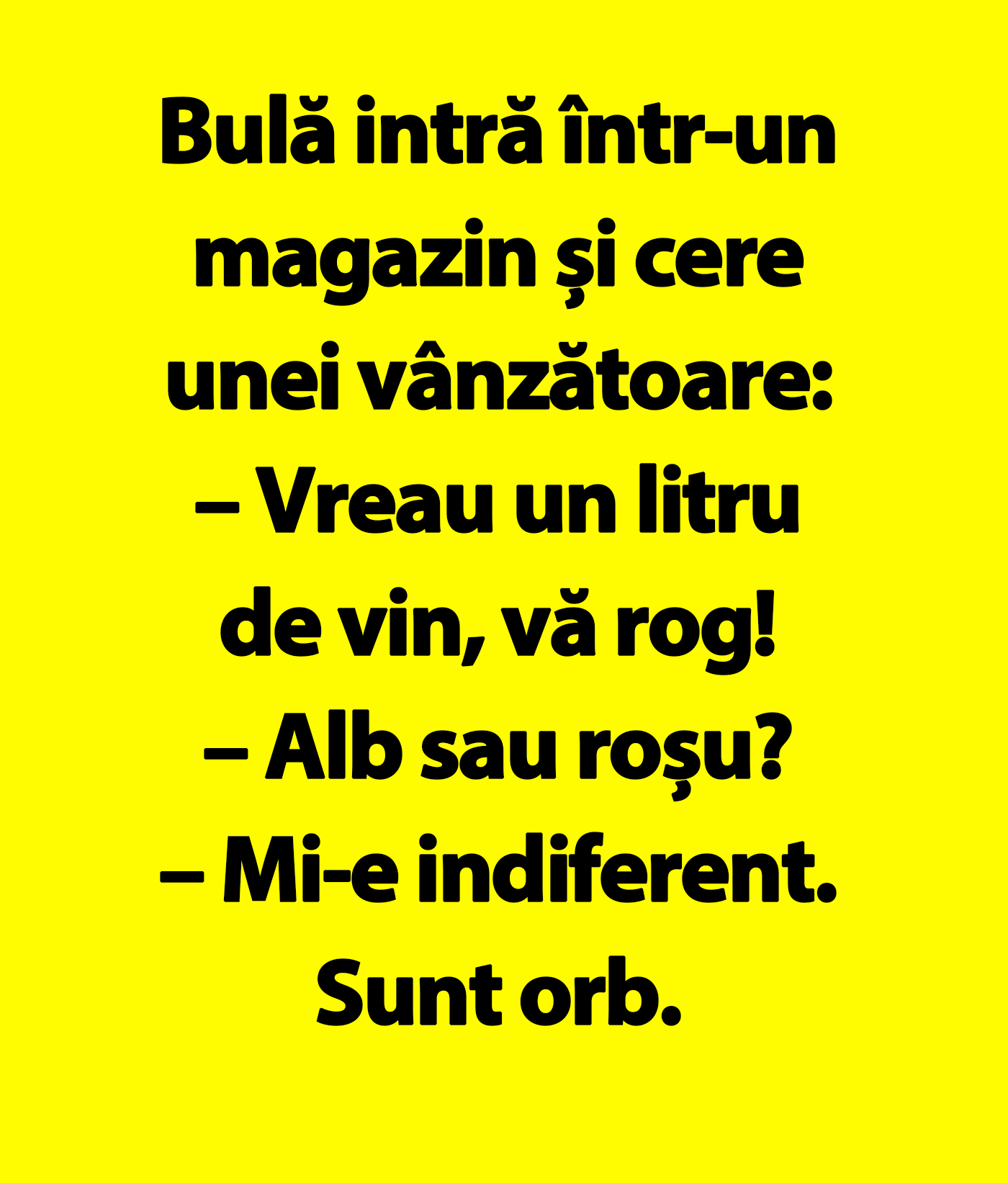 BANC | Bulă intră într-un magazin și cere unei vânzătoare