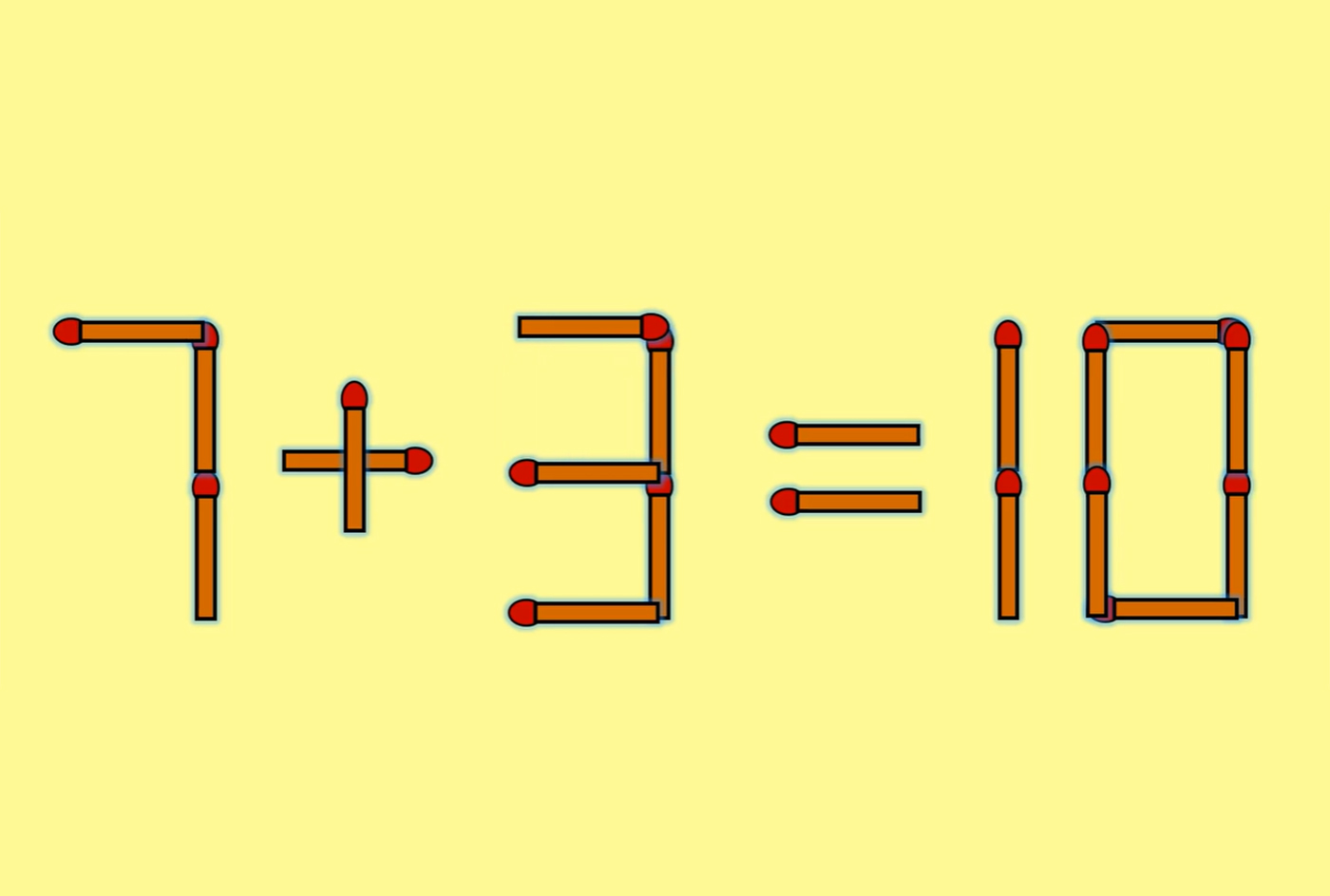 Test de inteligență | Mutați un singur chibrit pentru a corecta 7 + 5 = 10