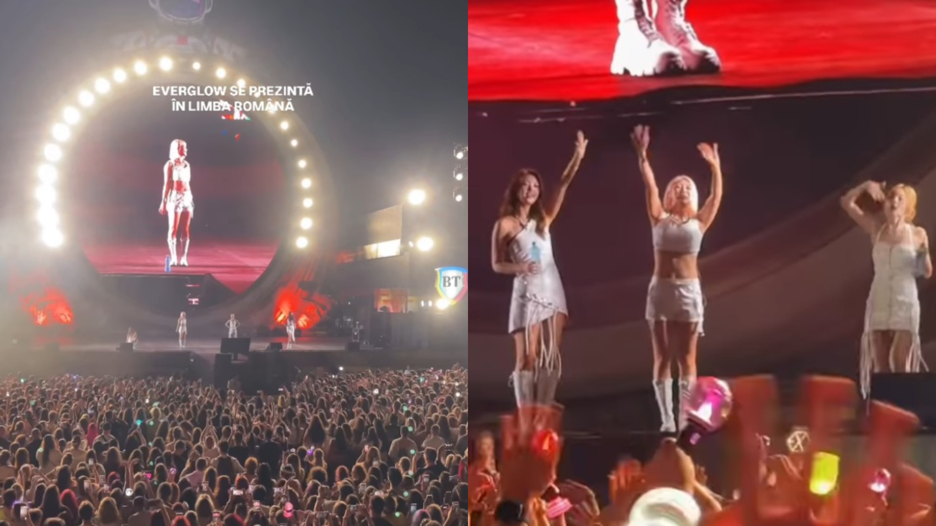 Trupa K-pop Everglow, la Nibiru! A salutat publicul în limba română, iar fanii au fost în delir