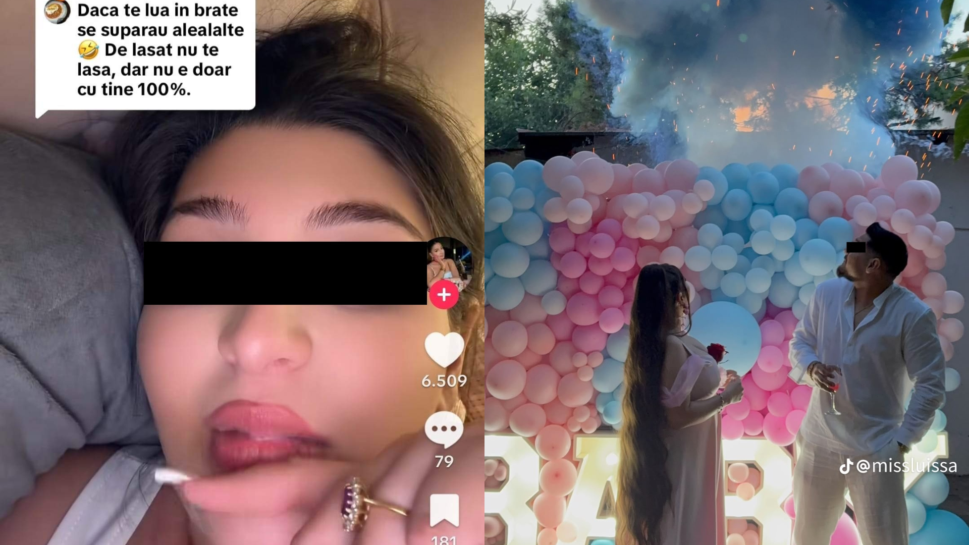 Un cuplu, în centrul atenției pe TikTok după gender reveal. Tăticul, acuzat că are amante: ”Dacă te lua în brațe, se supărau celelalte”