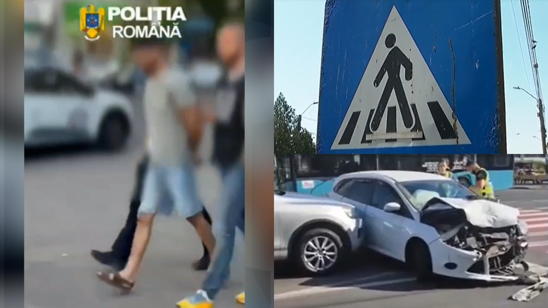 S-a aflat cine este bărbatul care și-a călcat intenționat soția pe trecerea de pietoni, la Galați! Ar fi consumat alcool