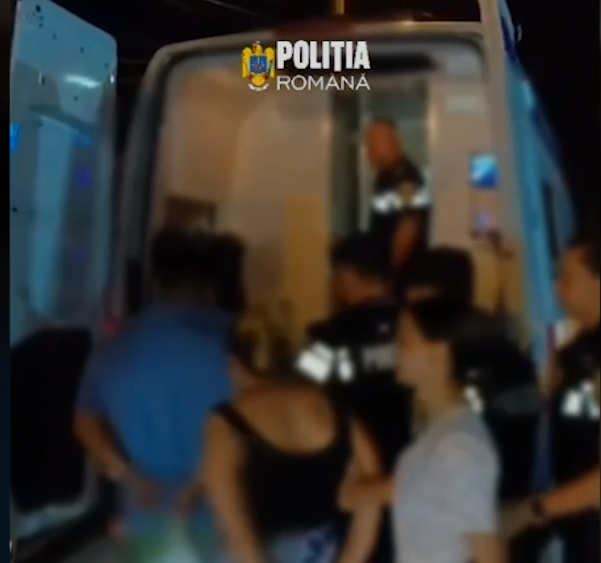 Imagini cu agresorii prinși de polițiști/ sursa: Poliția Română