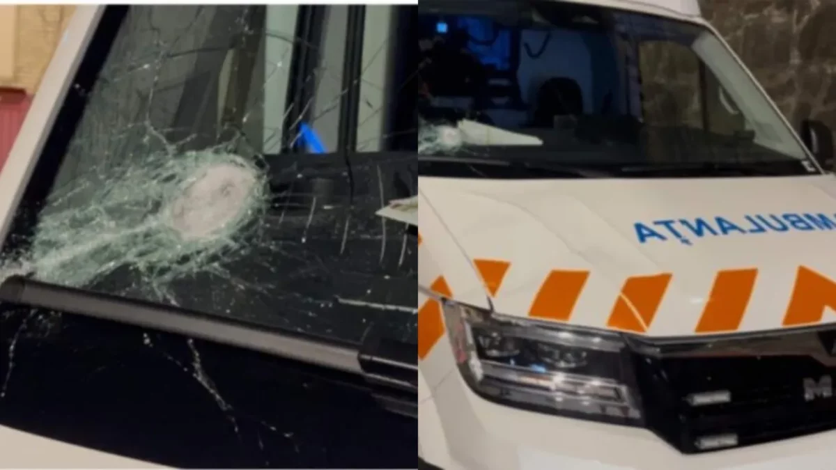 Primele arestări după ce o ambulanță din Cluj a fost atacată cu topoare. Trei tineri au fost reținuți