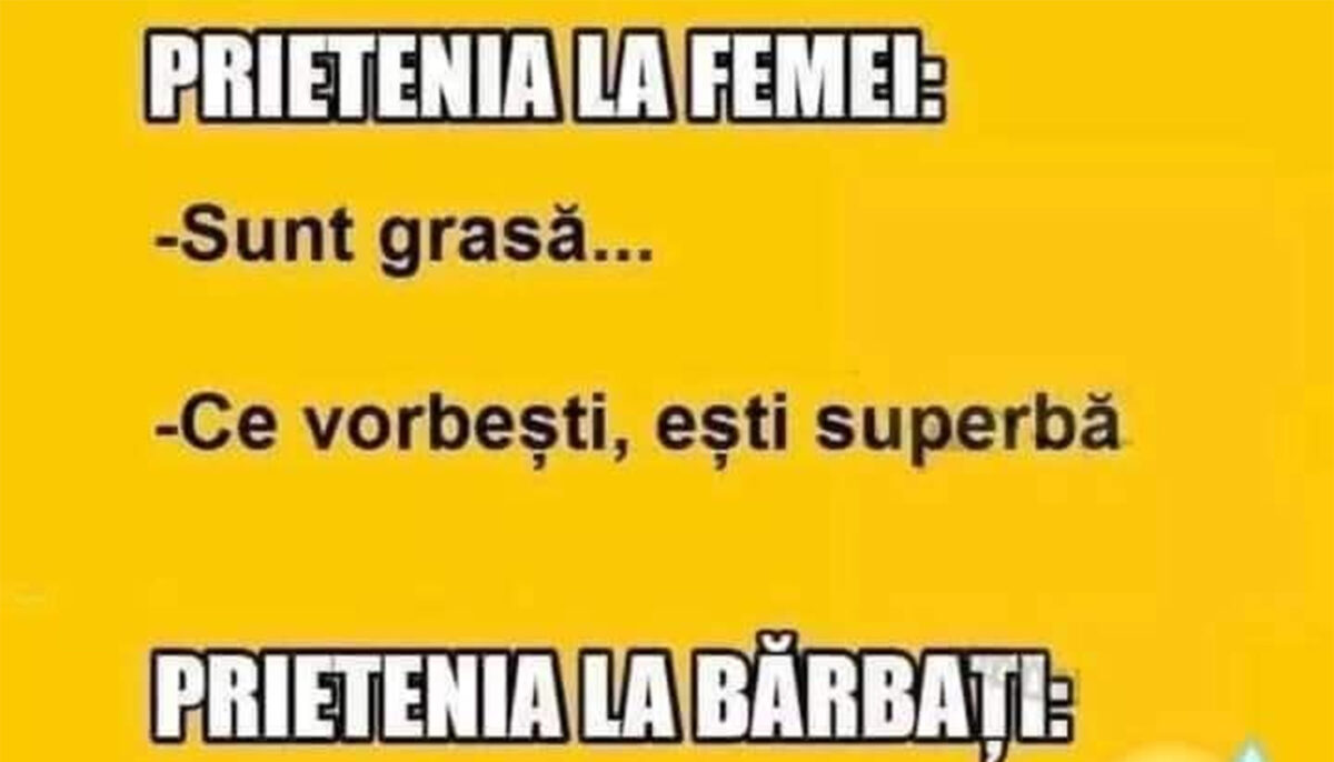 BANCUL ZILEI | Prietenia la femei și la bărbați