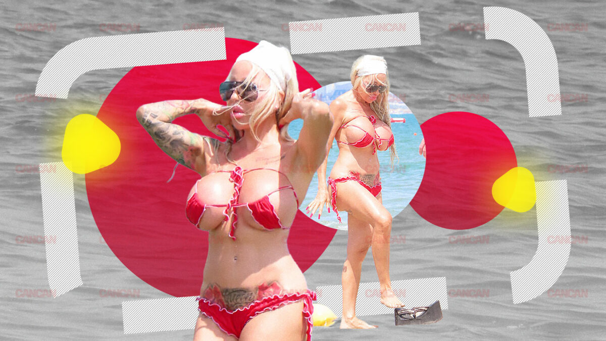 Păzea! Voluptoasa Valentina Dunca la plajă, într-un costum de baie minuscul