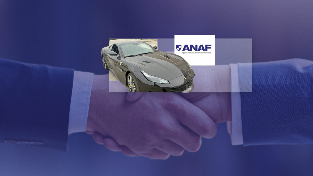 Mașină de lux scoasă la licitație de ANAF. Un Ferrari Portofino își caută proprietar