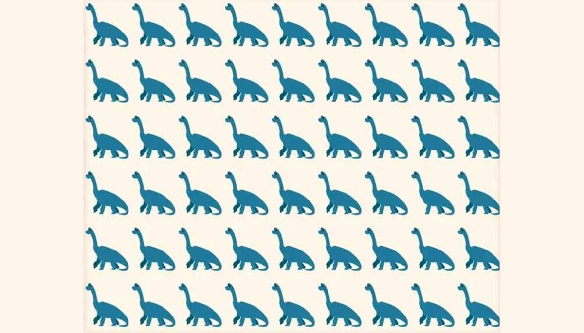 TEST IQ | Identificați singurul dinozaur diferit de toți ceilalți!