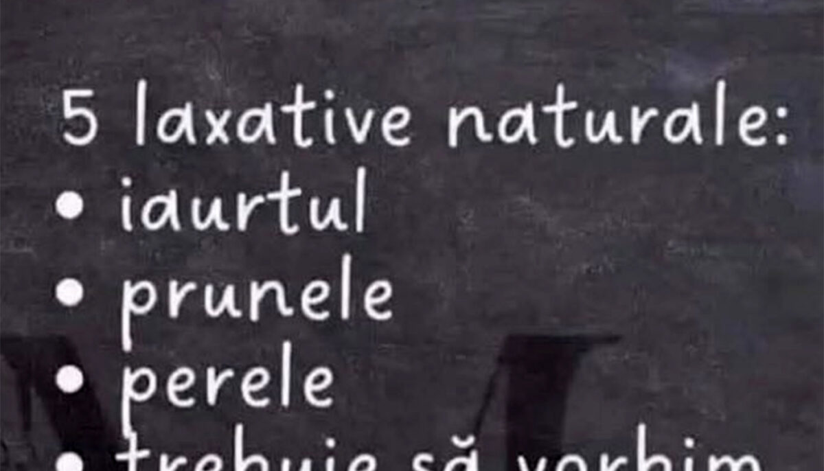 BANCUL ZILEI | Care sunt cele 5 laxative naturale