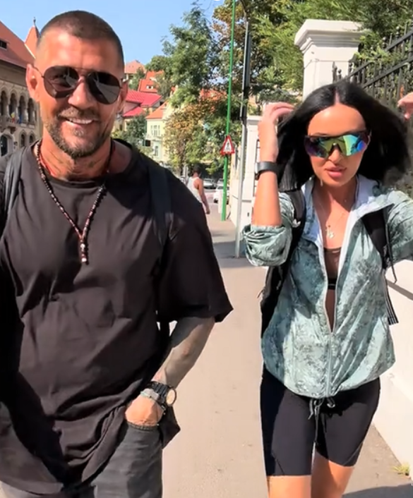 Andrei Rotaru și vecina lui/ sursa foto: social media
