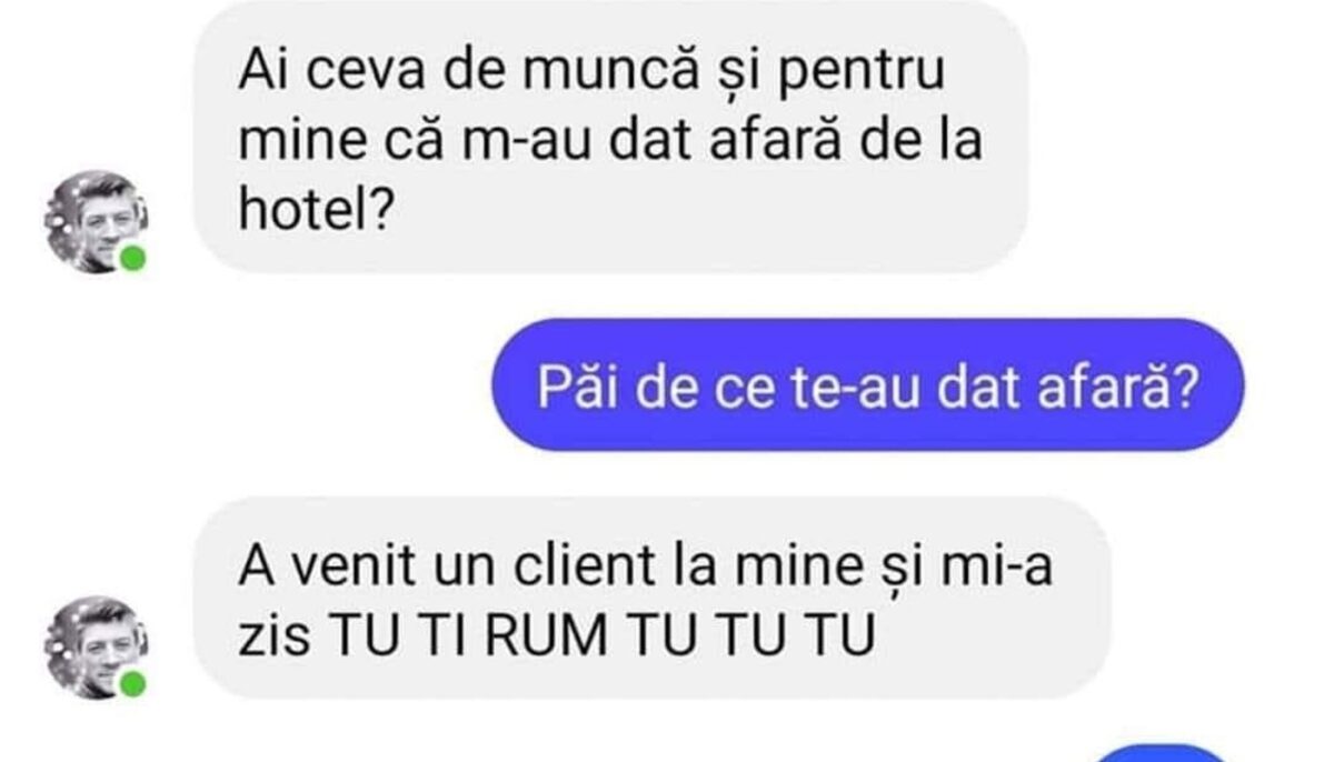 BANCUL ZILEI | „Ai ceva de muncă pentru mine?”