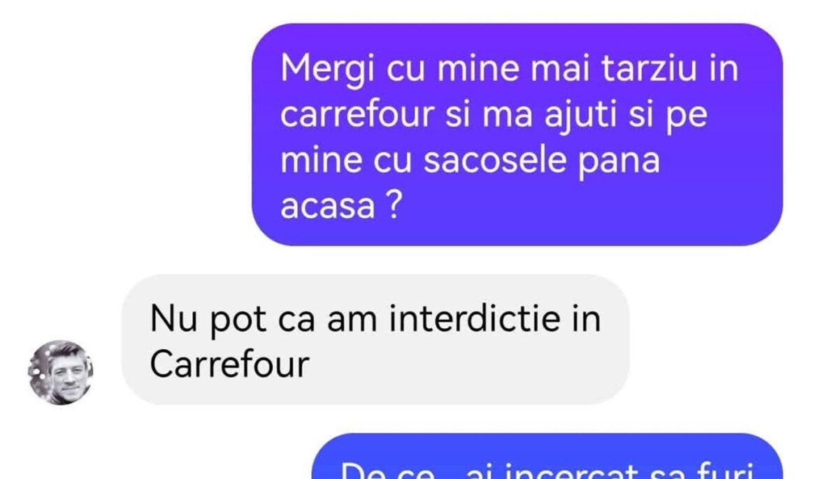 BANC | „Mergi cu mine mai târziu în Carrefour?”