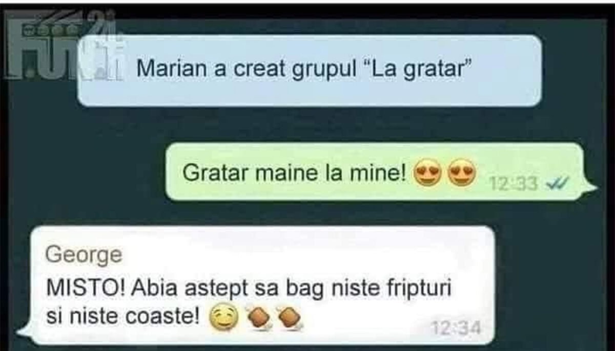 BANCUL ZILEI | Grătarul lui Marian
