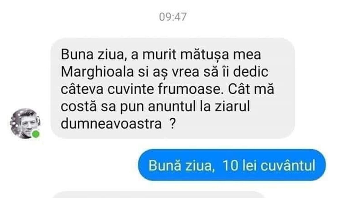 BANCUL ZILEI | RIP Marghioala