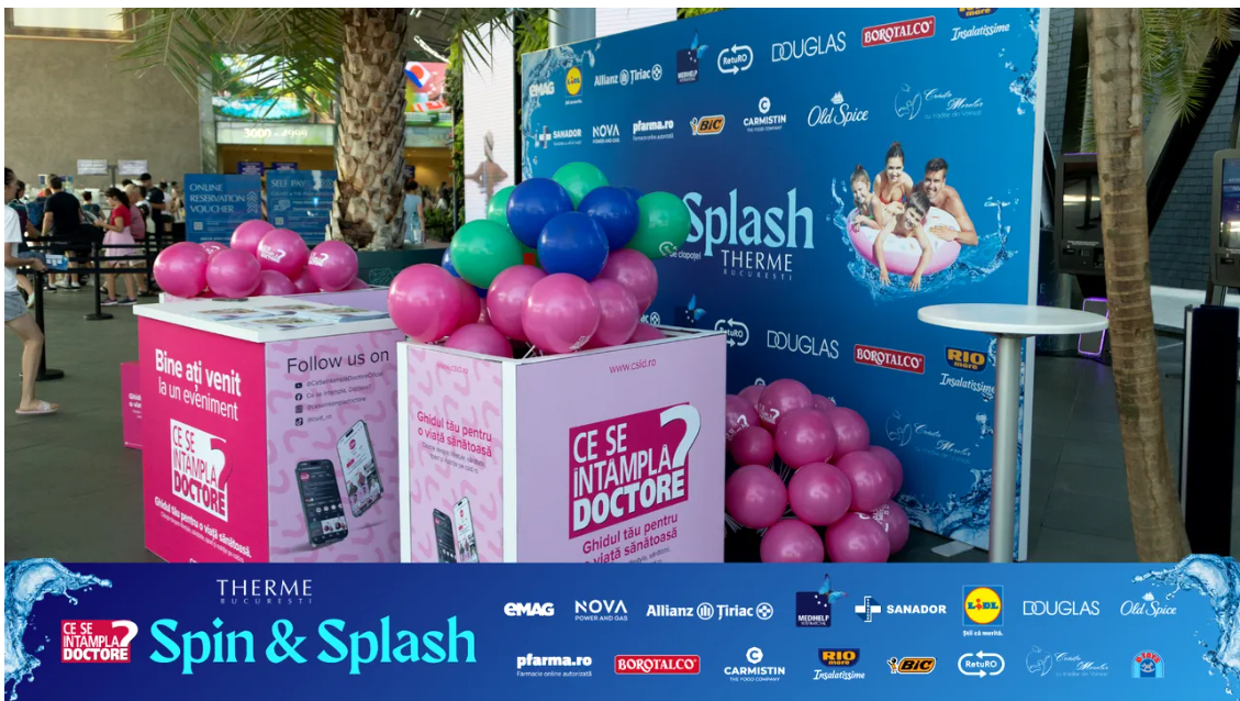Cum a fost atmosfera la „Spin & Splash by CSID.ro”. Două zile de sport, joacă, sănătate și surprize la THERME București