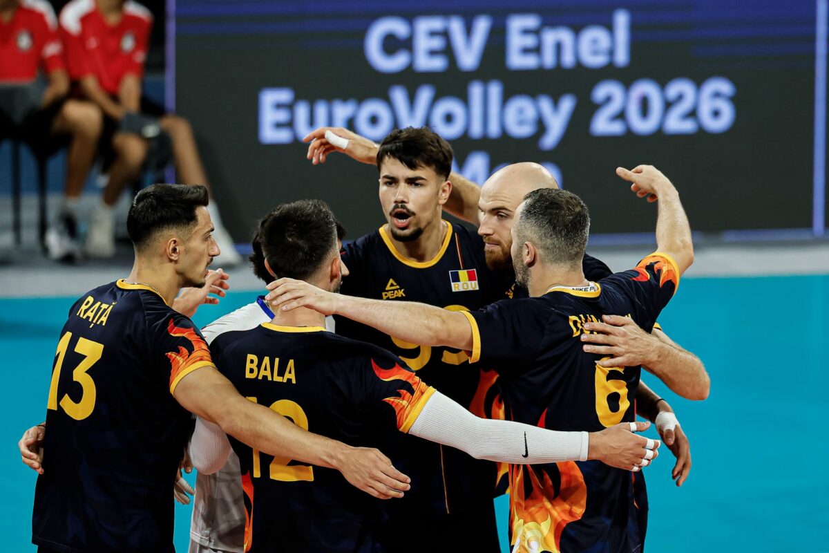 România, în sferturile Campionatului European de volei după o victorie categorică în fața Ucrainei