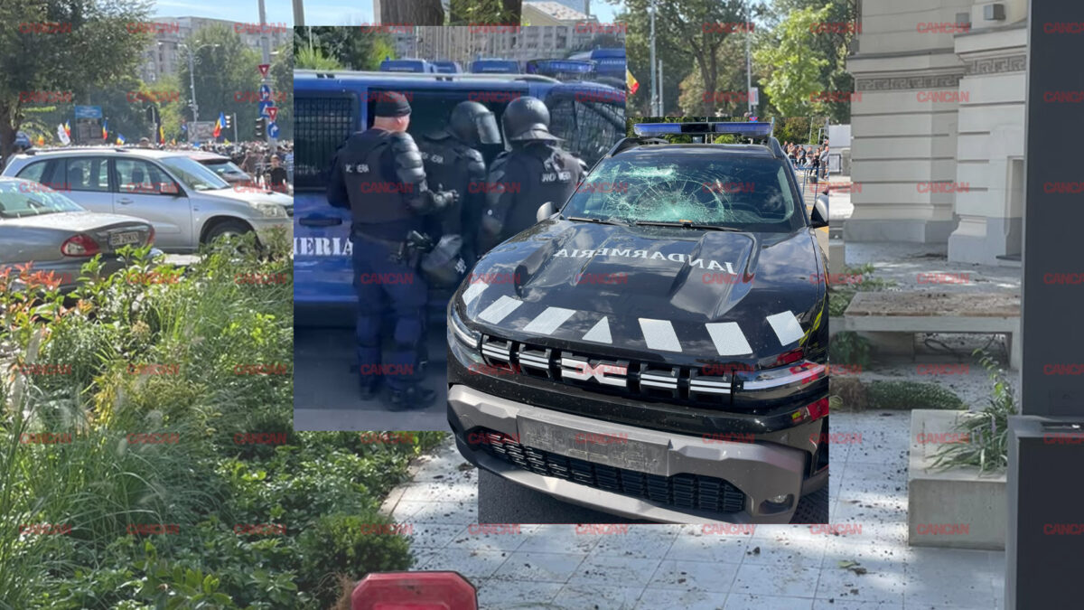 Haos în Piața Victoriei! Jandarmii au intervenit de urgență, iar Guvernul face apel la calm