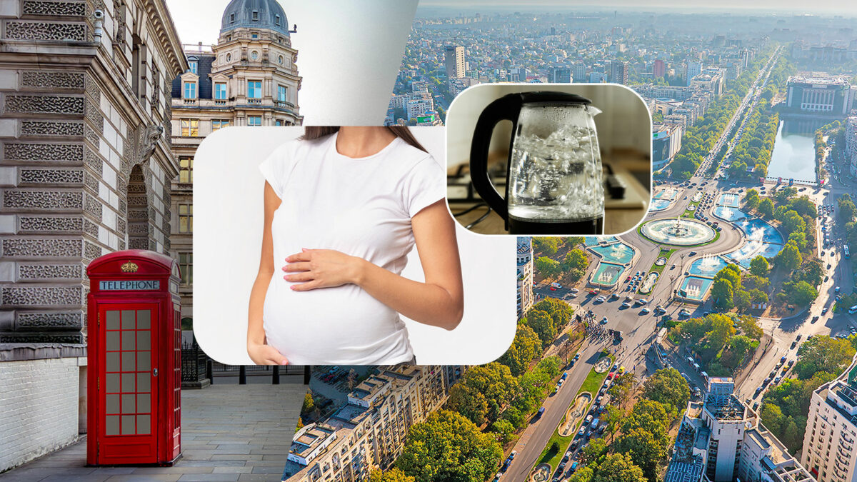 În Londra, ca-n București! Apă încălzită la ibric și duș la găleată pentru o femeie însărcinată