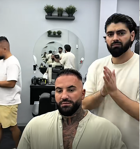 Marcel și Ionuț Mocăniță la salon/ sursa foto: captură video TikTok