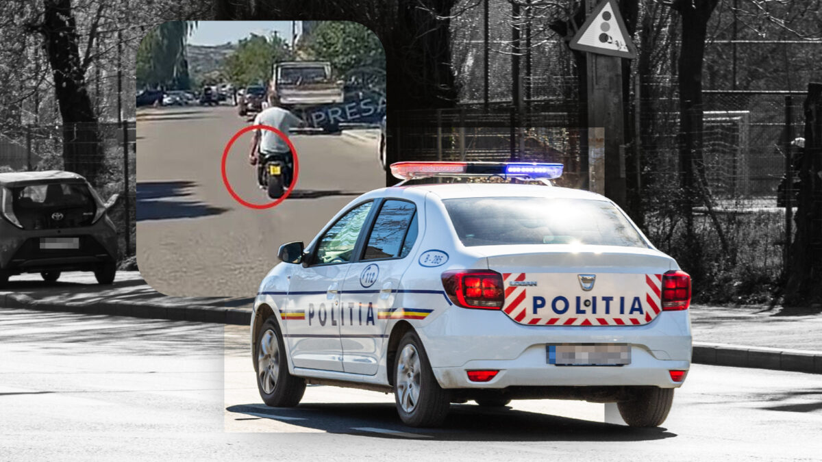 Un viceprimar din Satu Mare s-a urcat pe scuter cu un obuz sub braț! Polițistul a rămas fără cuvinte când l-a văzut