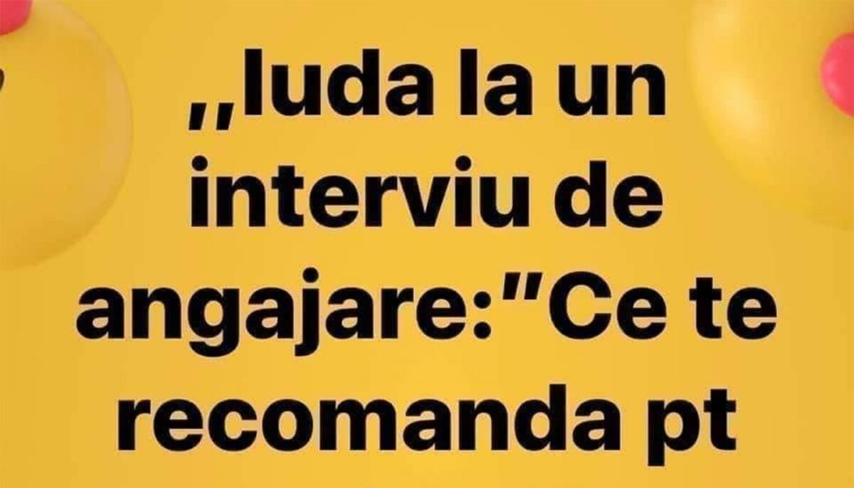 BANCUL ZILEI | Iuda și interviul de angajare