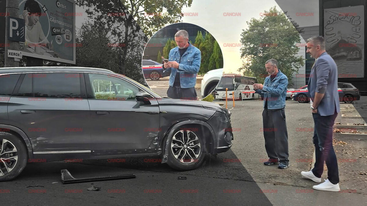 Mihai Stoica, implicat într-un accident în Capitală. Bolidul președintelui FCSB, avariat în urma impactului