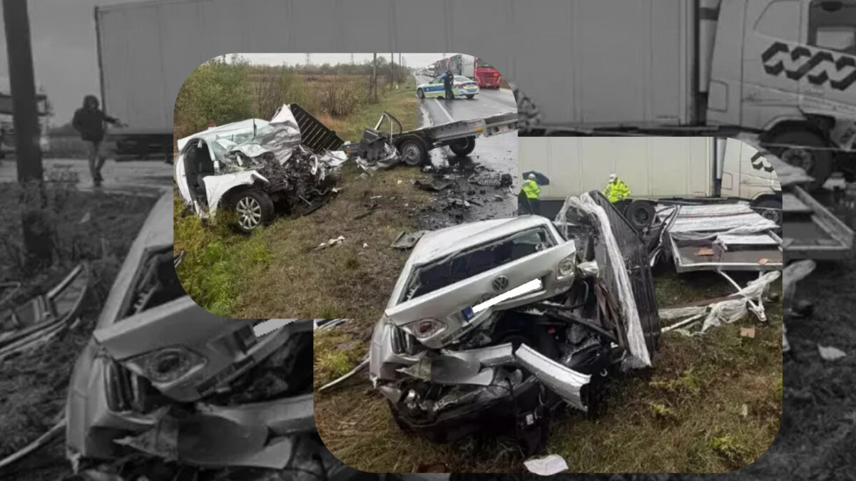 Imagine Stire Accident cumplit pe DN 6! Un mort și un rănit după un impact devastator între o mașină și un TIR | 2review.ro
