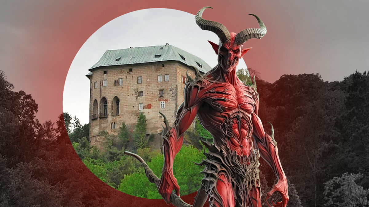 Demoni, „Poarta Iadului” și un castel ridicat deasupra ei! Locul sinistru din Cehia pe care îl poți vizita într-un weekend