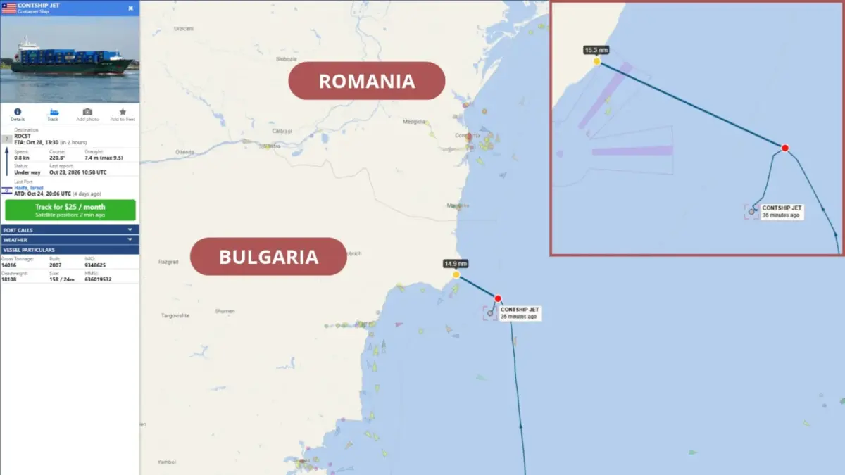 Imagine Stire O navă care se îndrepta spre România, lovită de trei drone în Marea Neagră! Echipajul a intrat în alertă | 2review.ro