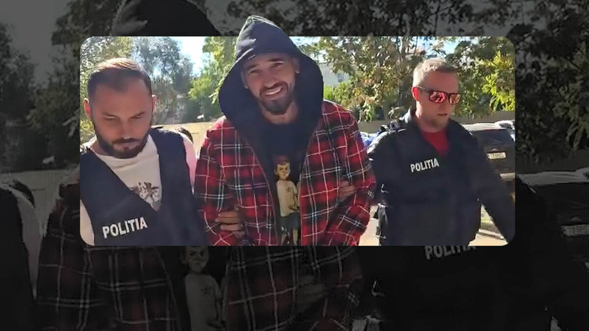 Filmarea care arată adevărata fața a lui IAN! Râdea în timp ce era adus la Parchet, în cătușe