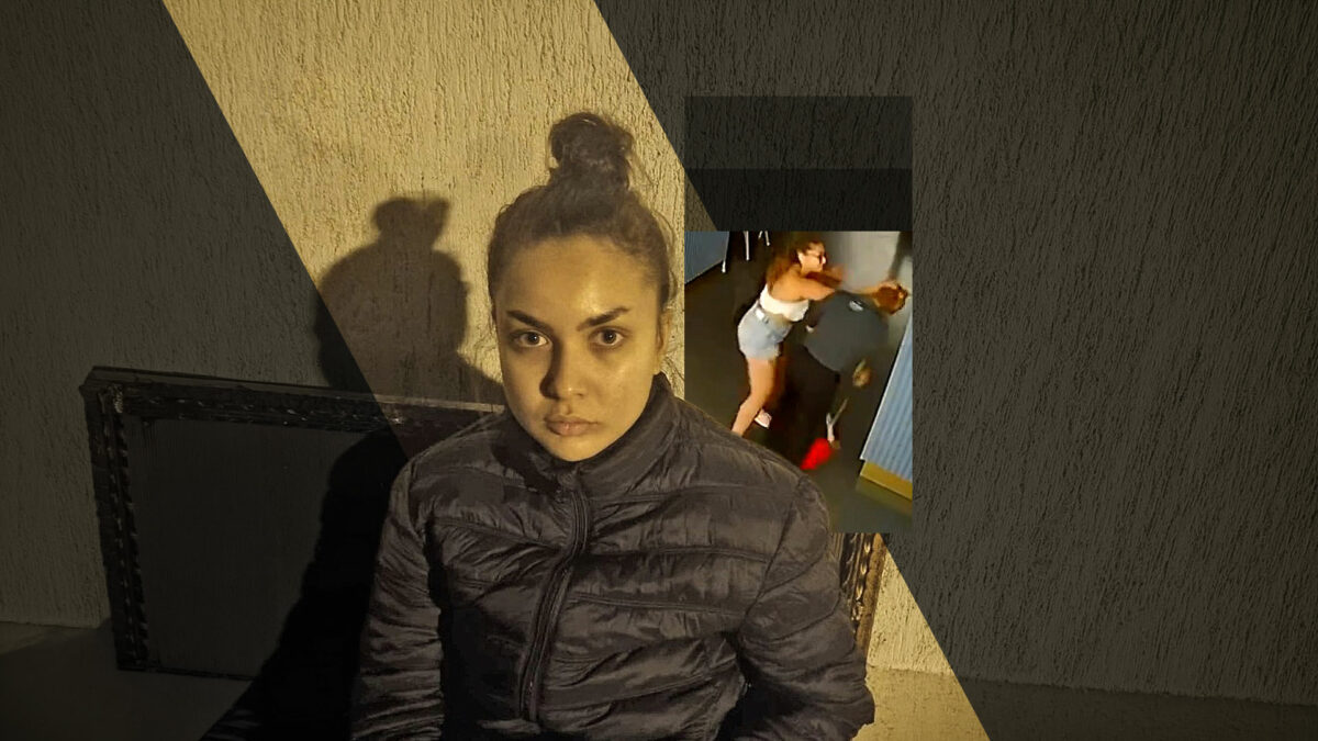 Noi imagini cu tânăra din Constanța acuzată că atacă femei pe stradă! Are 9 dosare penale